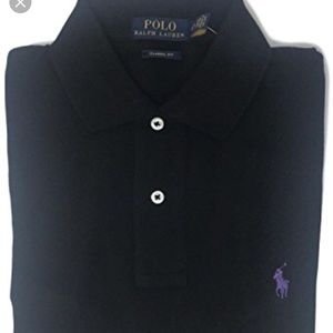 black and purple ralph lauren polo shirt